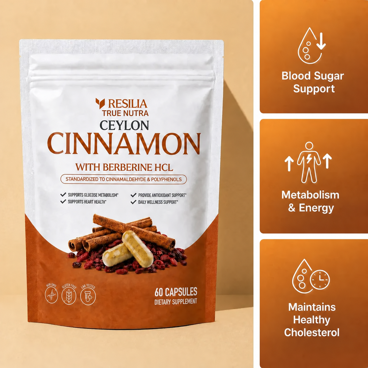 True Nutra Ceylon Cinnamon Softgels