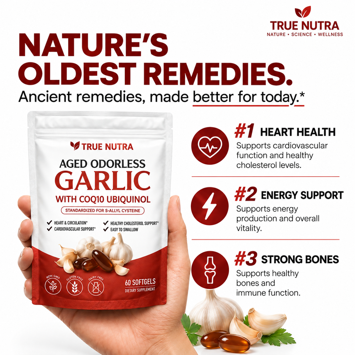 𝗧𝗥𝗨𝗘 𝗡𝗨𝗧𝗥𝗔® 𝗔𝗚𝗘𝗗 𝗚𝗔𝗥𝗟𝗜𝗖 🧄